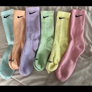 Selling cute pastel colored socks